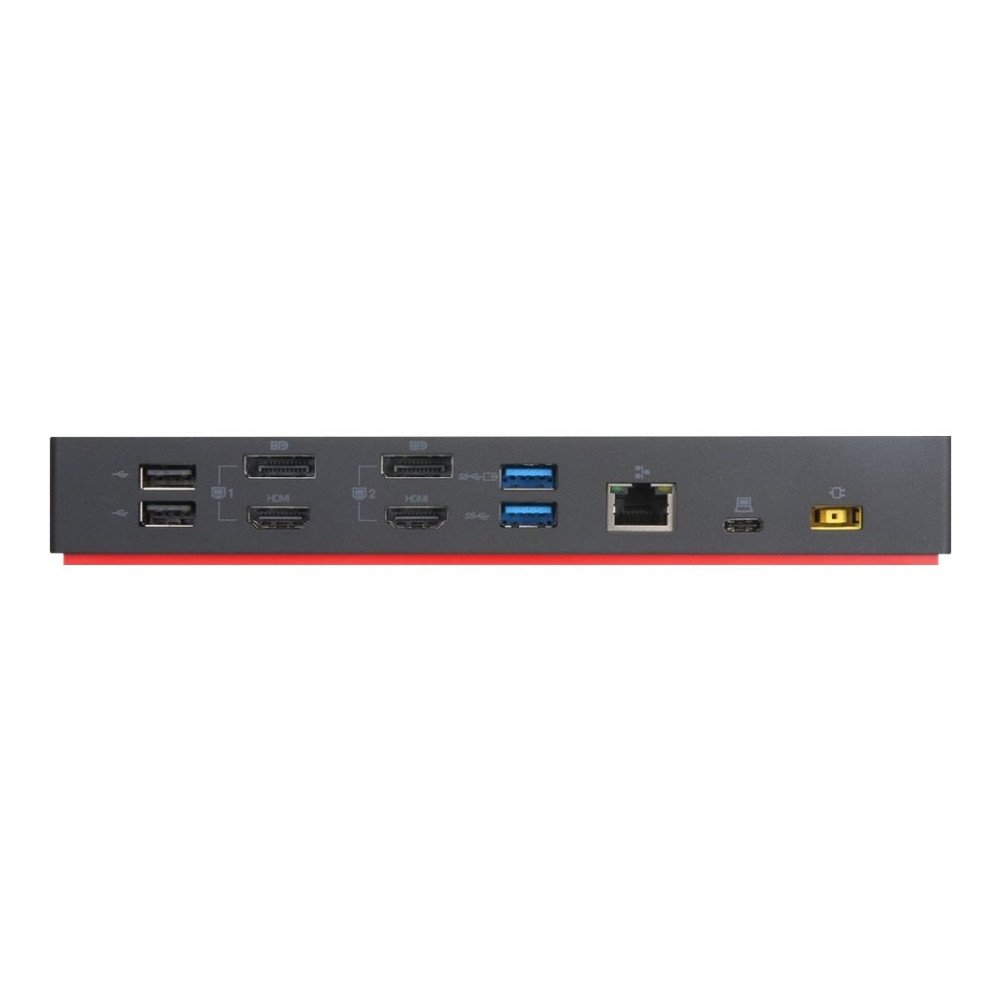 Produktbild för Lenovo ThinkPad Hybrid USB-C with USB-A Dock - dockningsstation - USB-C - 2 x HDMI, 2 x DP - 1GbE