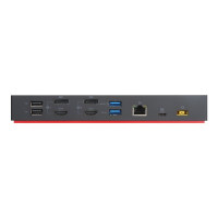 Produktbild för Lenovo ThinkPad Hybrid USB-C with USB-A Dock - dockningsstation - USB-C - 2 x HDMI, 2 x DP - 1GbE