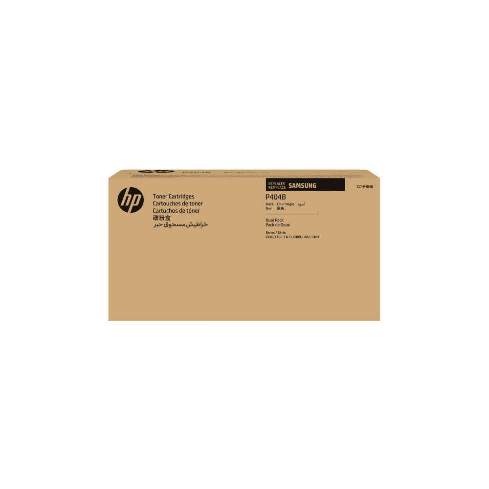 Produktbild för HP CLT-P404B - 2-pack - svart - original - tonerkassett (SU364A)