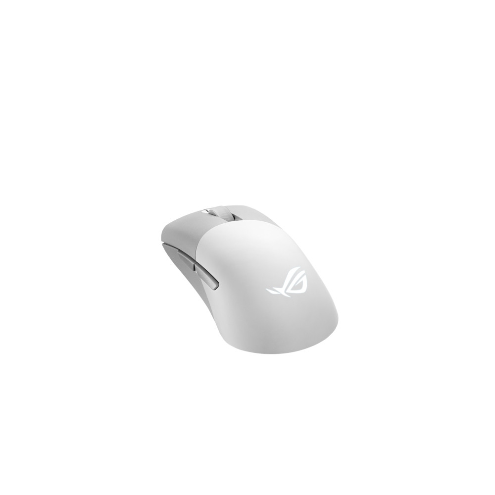 Produktbild för ASUS ROG Keris Wireless AimPoint - mus - 2.4 GHz, USB 2.0, Bluetooth 5.1 LE - månskensvit