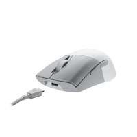Produktbild för ASUS ROG Keris Wireless AimPoint - mus - 2.4 GHz, USB 2.0, Bluetooth 5.1 LE - månskensvit