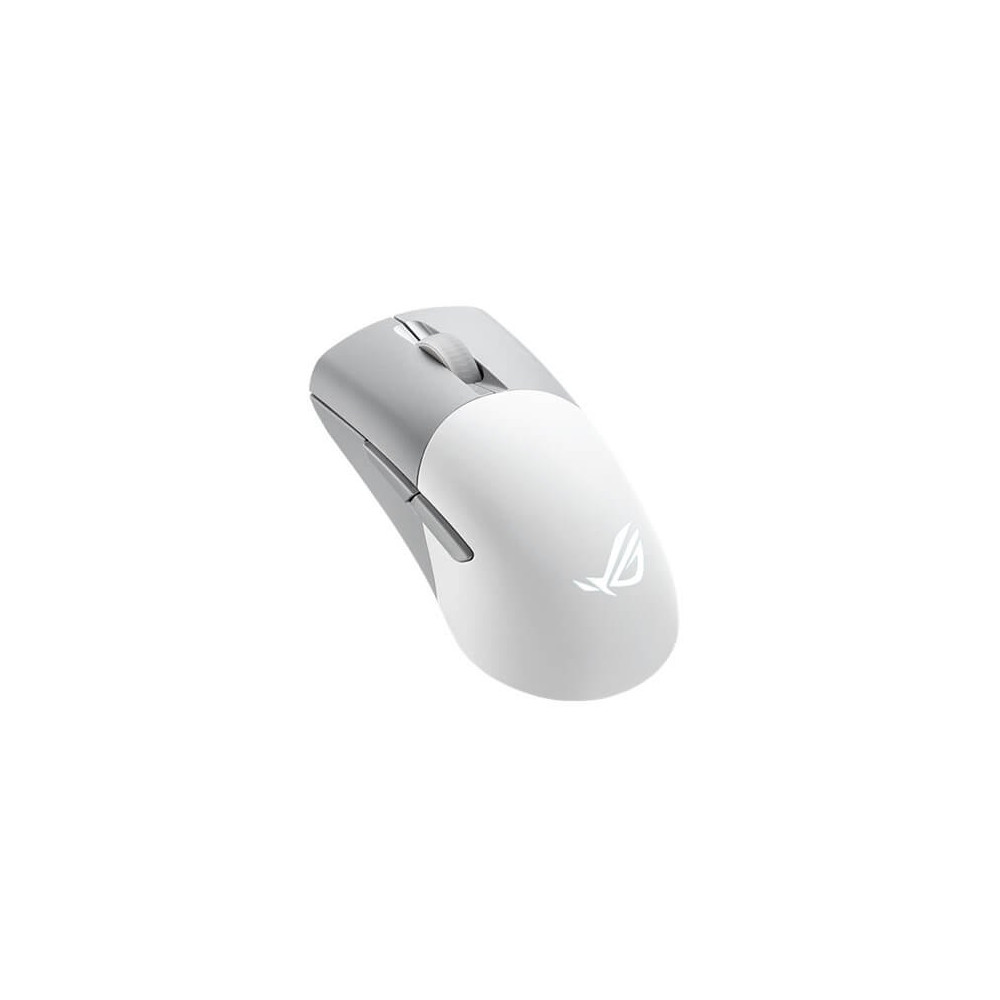 Produktbild för ASUS ROG Keris Wireless AimPoint - mus - 2.4 GHz, USB 2.0, Bluetooth 5.1 LE - månskensvit