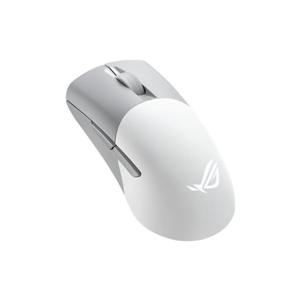 Produktbild för ASUS ROG Keris Wireless AimPoint - mus - 2.4 GHz, USB 2.0, Bluetooth 5.1 LE - månskensvit