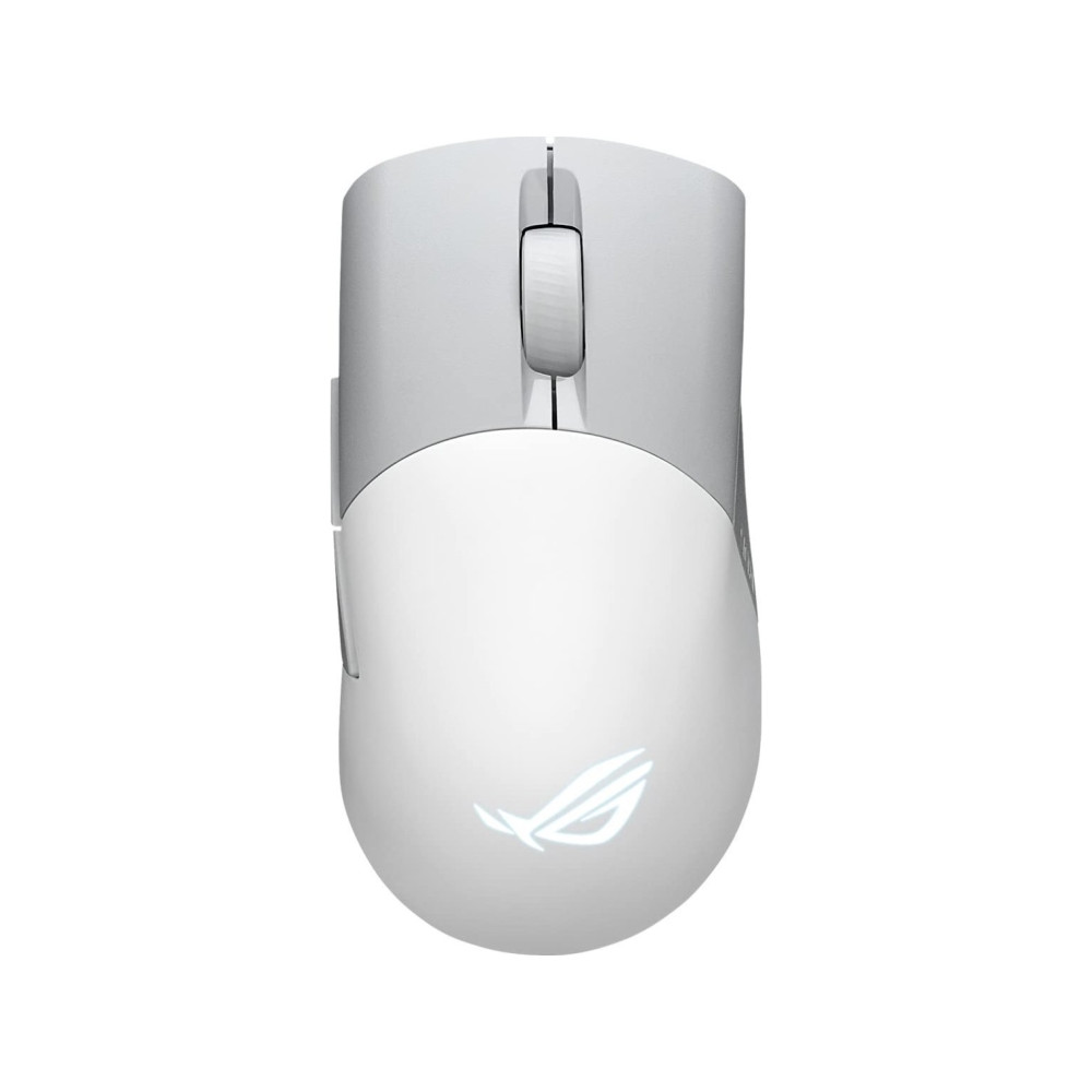 Produktbild för ASUS ROG Keris Wireless AimPoint - mus - 2.4 GHz, USB 2.0, Bluetooth 5.1 LE - månskensvit