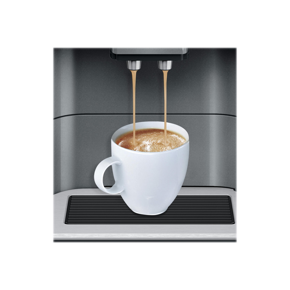 Produktbild för Siemens EQ.6 plus s100 TE651209RW - automatisk kaffekokare med mjölkskummare - 15 bar - svart
