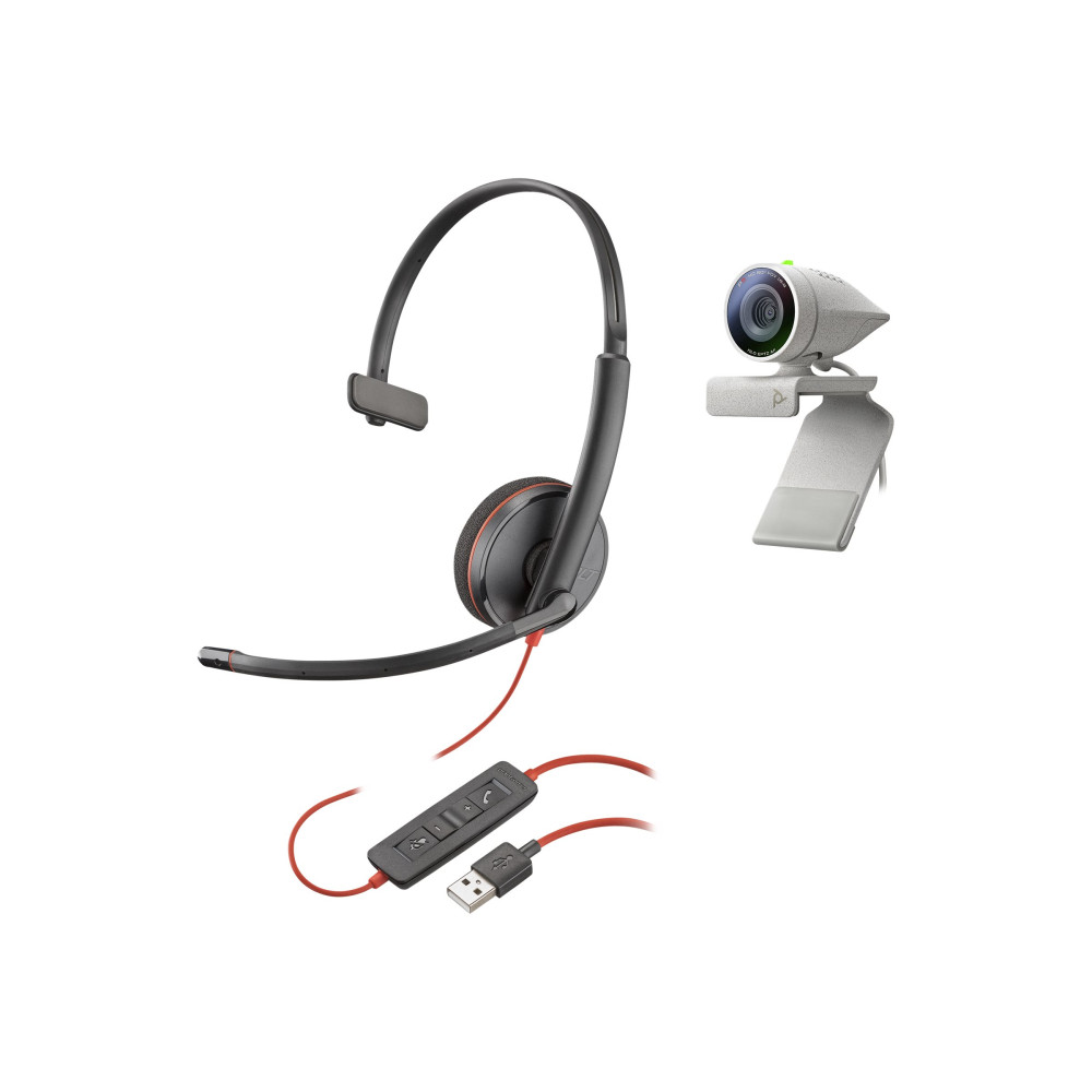 Produktbild för Poly Studio P5 - webbkamera - med Poly Blackwire 3210 Headset