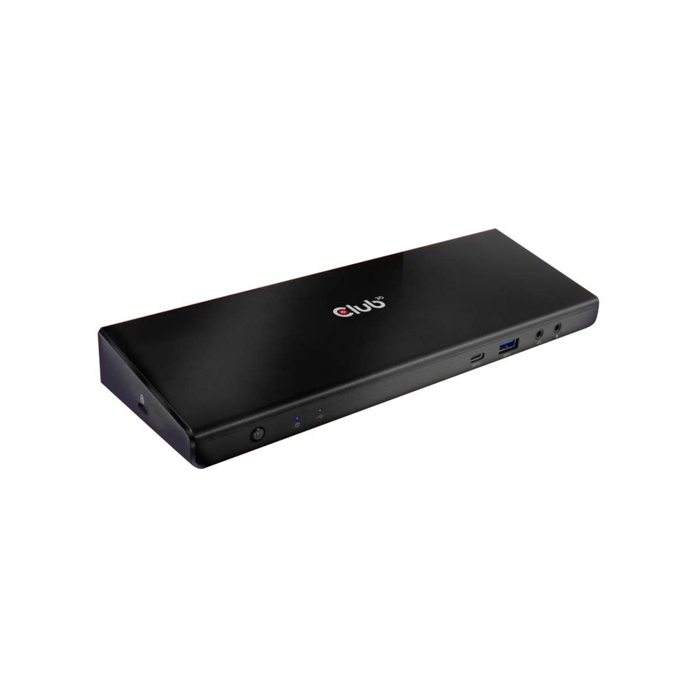 Produktbild för Club 3D SenseVision Connect USB C 3.2 Gen1 Universal Triple 4K Charging Dock - dockningsstation - USB-C 3.2 - 3 x HDMI, 2 x DP - 1GbE