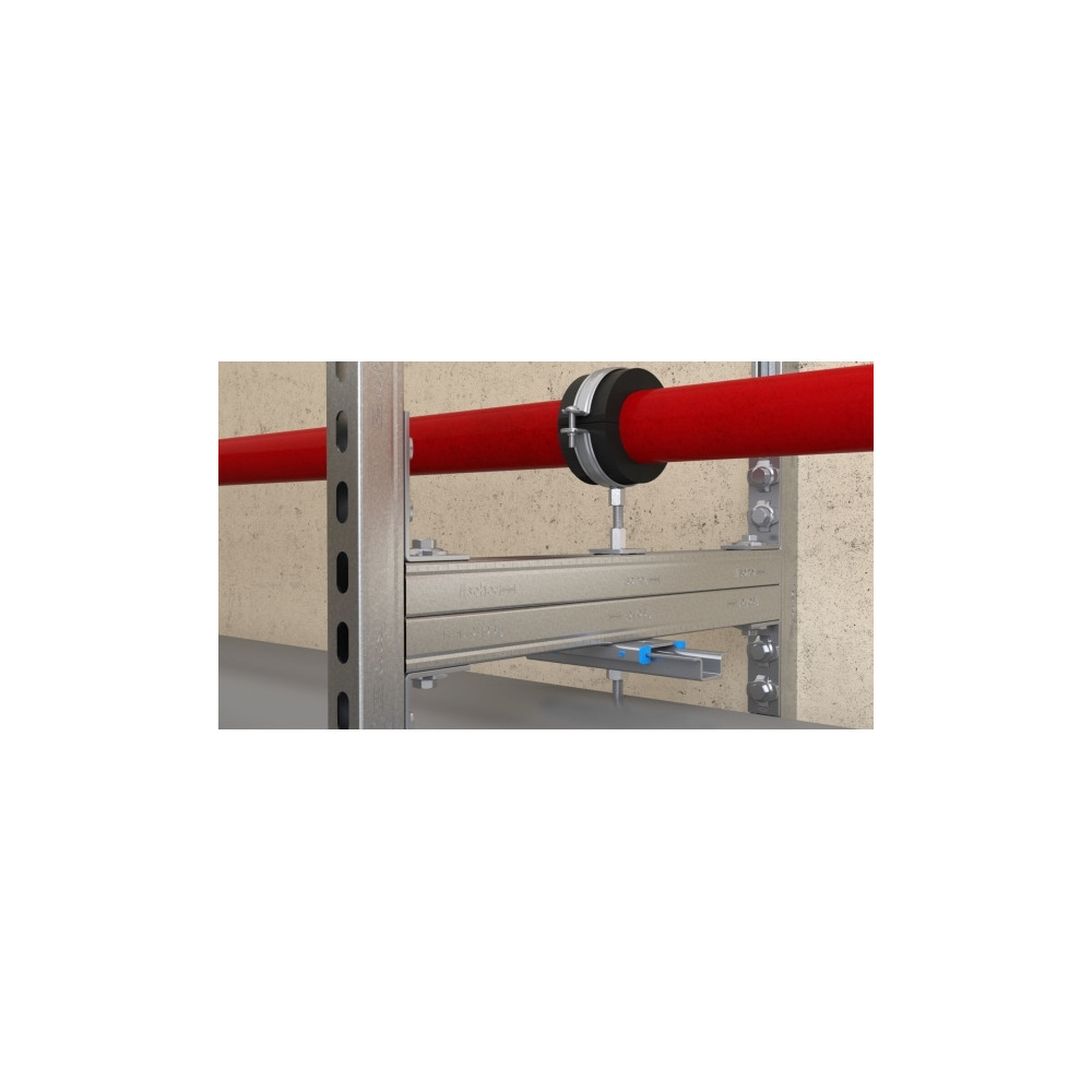 Produktbild för Fischer 560909, Rörklammer, Svart, Metallisk, 25