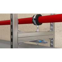 Produktbild för Fischer 560909, Rörklammer, Svart, Metallisk, 25