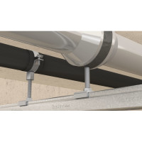 Produktbild för Fischer 560909, Rörklammer, Svart, Metallisk, 25
