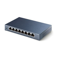 Produktbild för TP-Link TL-SG108 8-port Metal Gigabit Switch - switch - 8 portar - ohanterad