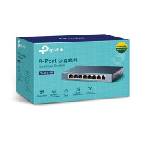 Produktbild för TP-Link TL-SG108 8-port Metal Gigabit Switch - switch - 8 portar - ohanterad