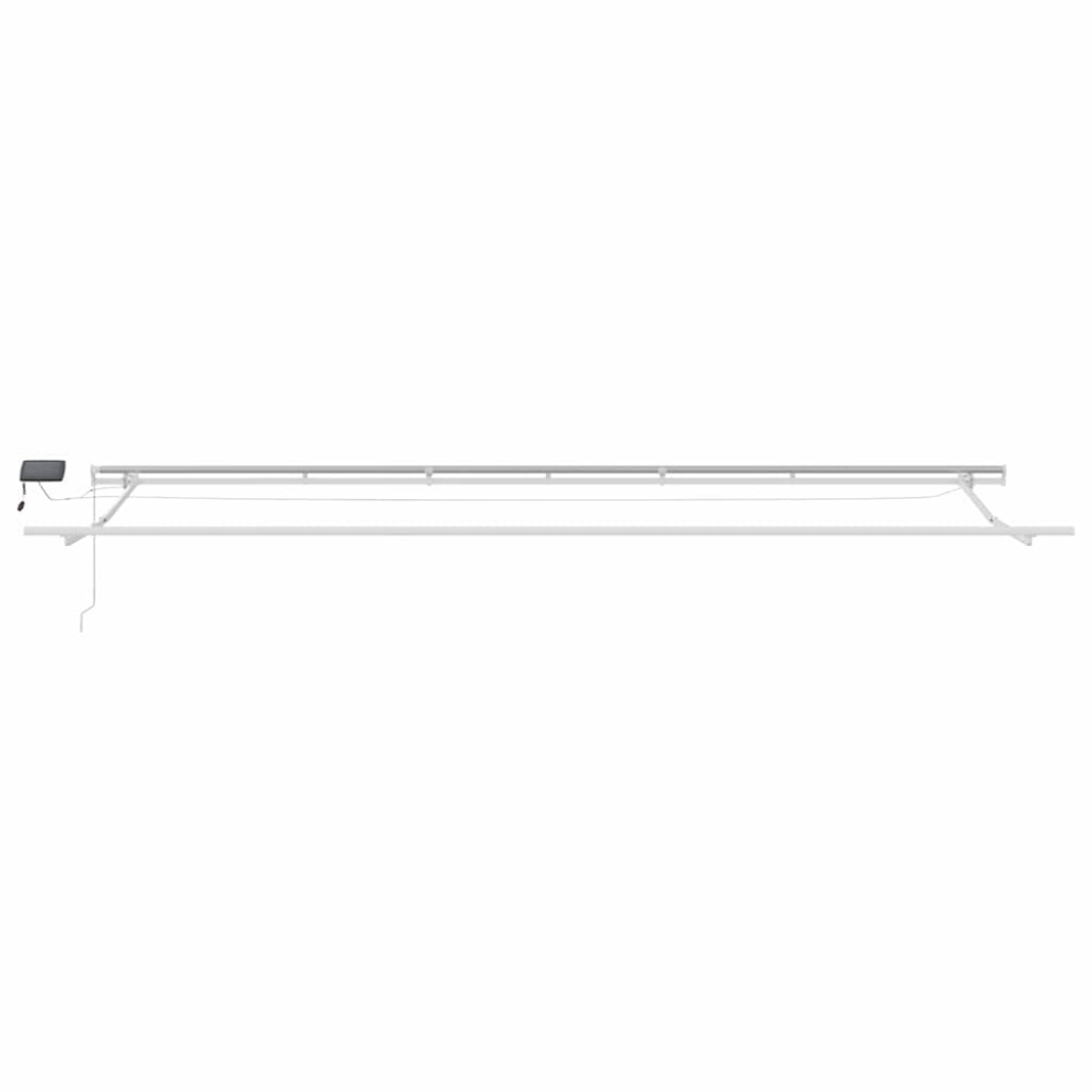 Produktbild för Utdragbar markis Vit 600 × 350 cm Duk och Aluminium