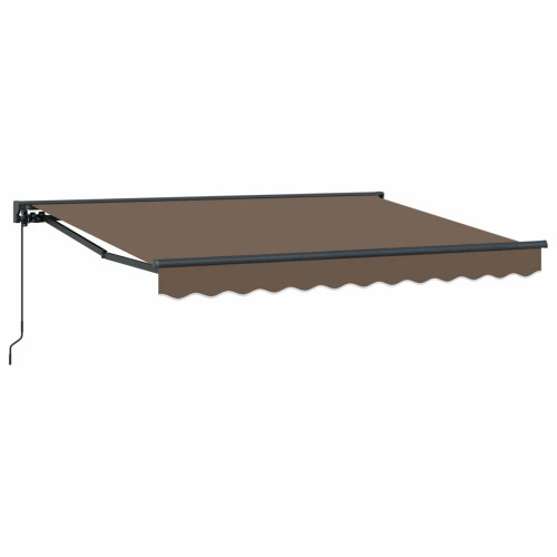 vidaXL Manuell Utdragbar Markis Taupe 4 × 3,5 m