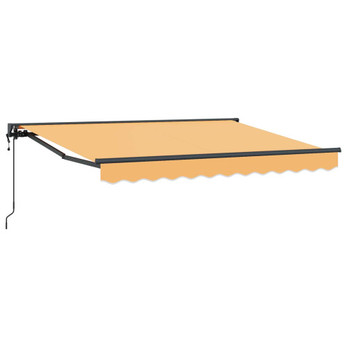 vidaXL Utdragbar markis Sand 5 x 3 m Polyester och aluminium