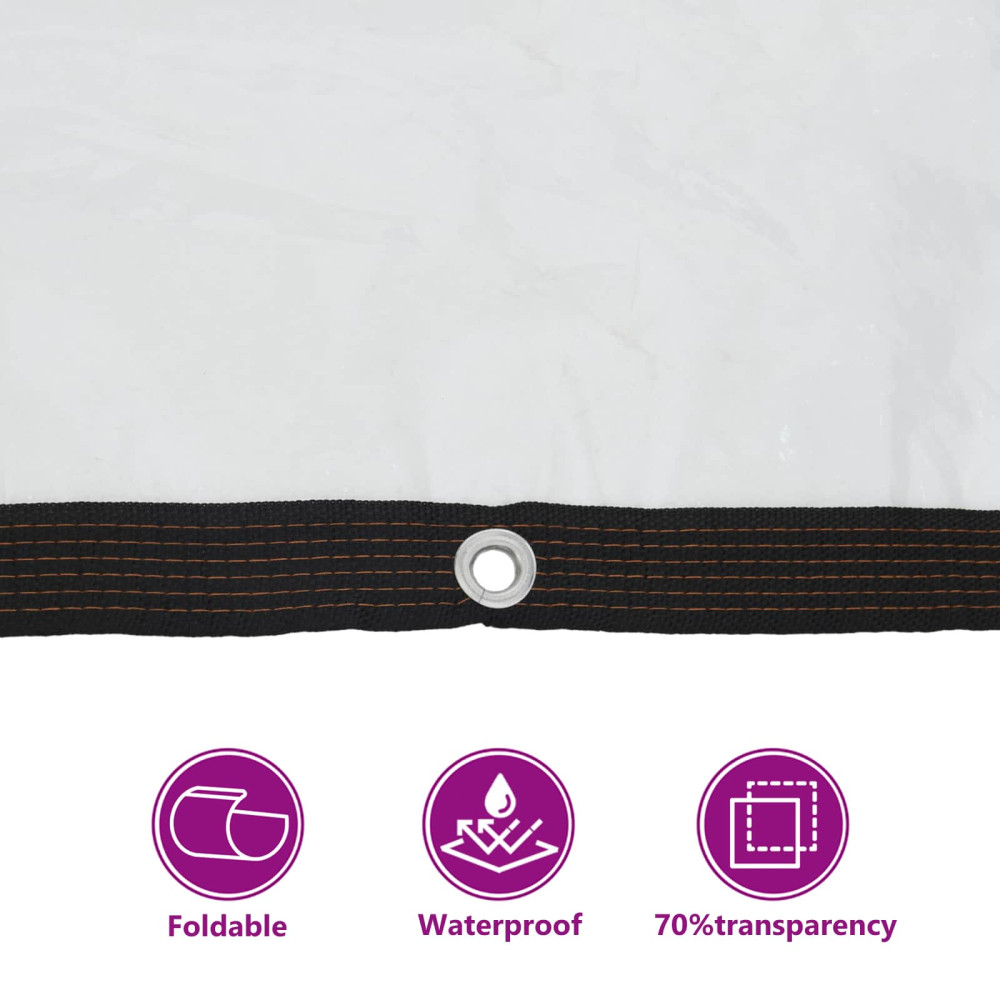 Produktbild för Tarp Transparent 6 x 1,5 m PE