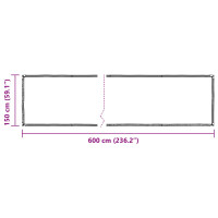Produktbild för Tarp Transparent 6 x 1,5 m PE