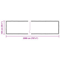 Produktbild för Tarp Transparent 20 x 1,5 m PE