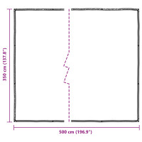 Produktbild för Tarp Transparent 5 × 3,5 m PE