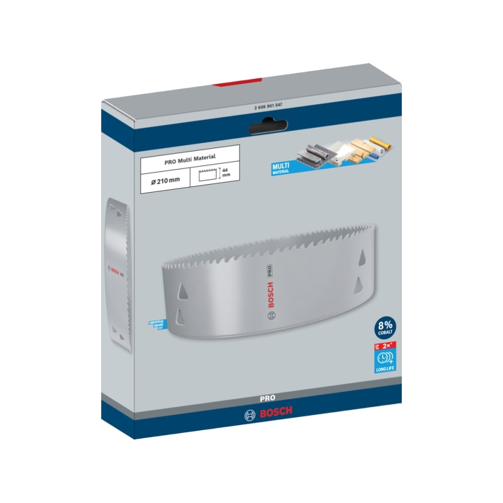 Produktbild för Bosch PRO Multi Material, Single, Borr, Gipsvägg, Metall, Ic...