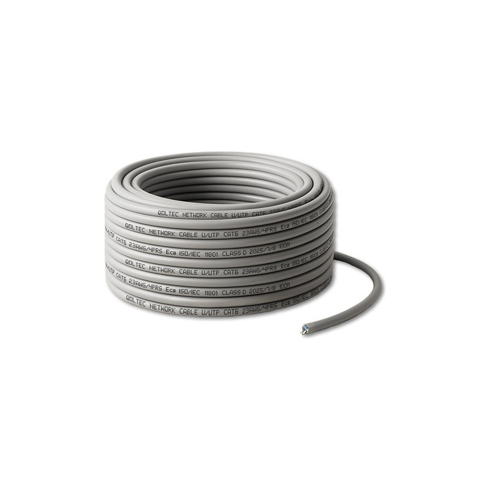 Produktbild för Qoltec patch-kabel - 25 m - grå