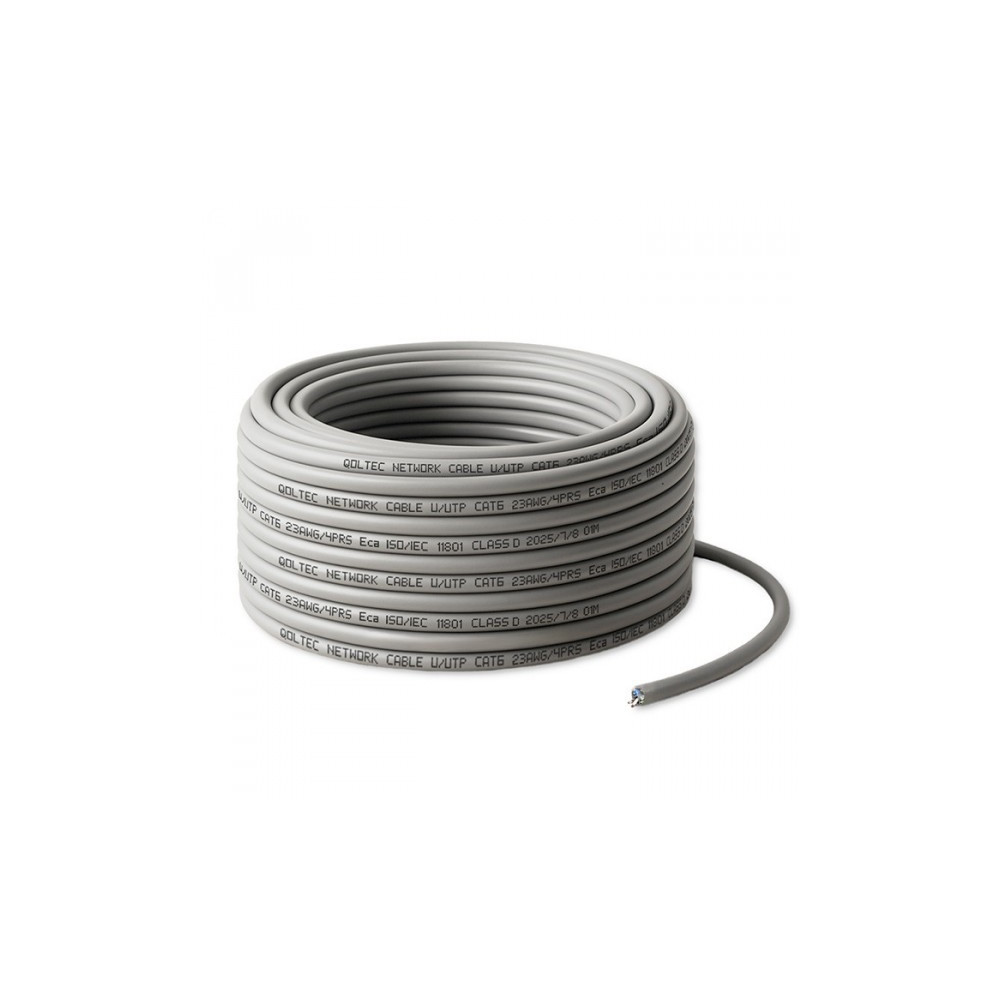 Produktbild för Qoltec patch-kabel - 25 m - grå