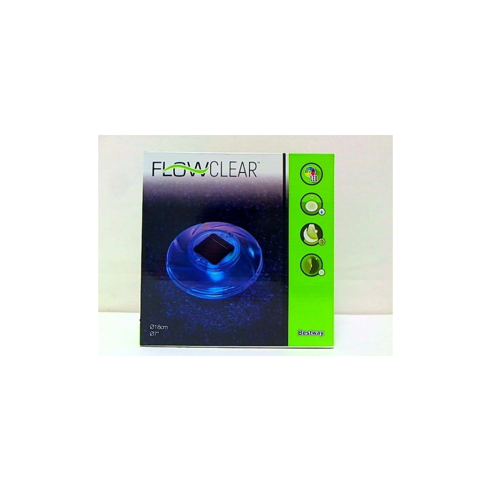 Produktbild för Bestway Flowclear - svävande lampa - LED - 7 färger - soldriven