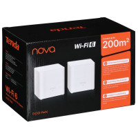 Produktbild för Tenda EX3 (2-pack), Vit, Intern, Mesh-system, System, Dual-b...