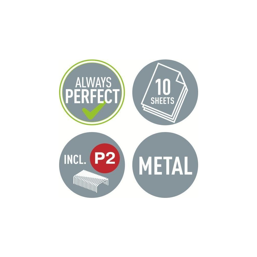 Produktbild för Leitz WOW NeXXt Mini - bordstillbehörsuppsättning - 10 ark - 2 hål - metall - svart