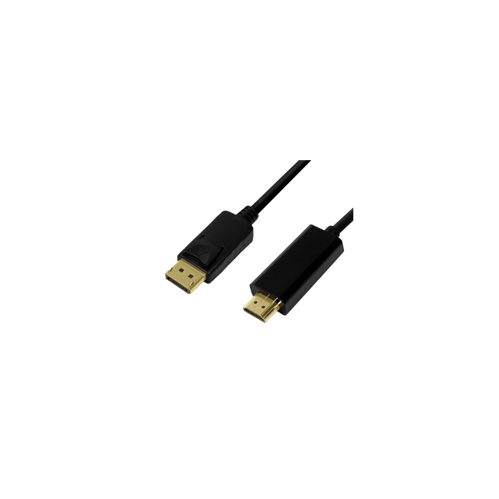 Produktbild för LogiLink adapterkabel - DisplayPort / HDMI - 5 m