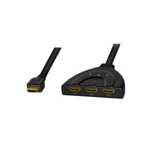 LogiLink LogiLink - video/ljudsplitter/switch - 3 portar