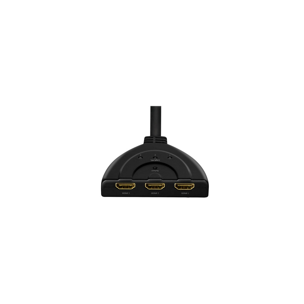 Produktbild för LogiLink - video/ljudsplitter/switch - 3 portar