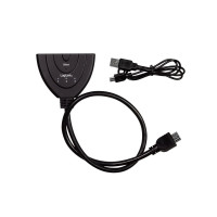 Produktbild för LogiLink - video/ljudsplitter/switch - 3 portar
