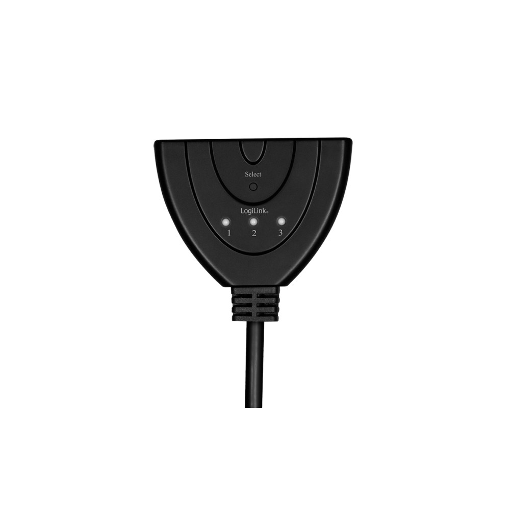 Produktbild för LogiLink - video/ljudsplitter/switch - 3 portar