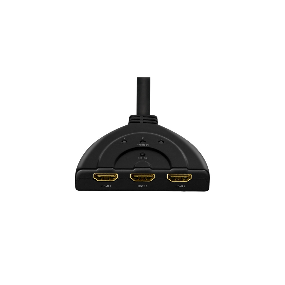 Produktbild för LogiLink - video/ljudsplitter/switch - 3 portar