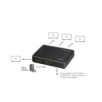 Produktbild för LogiLink - video/audiosplitter - 4 portar