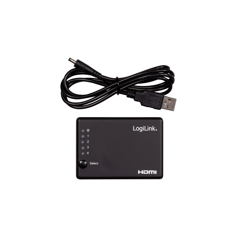 Produktbild för LogiLink - video/audiosplitter - 4 portar