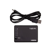 Produktbild för LogiLink - video/audiosplitter - 4 portar