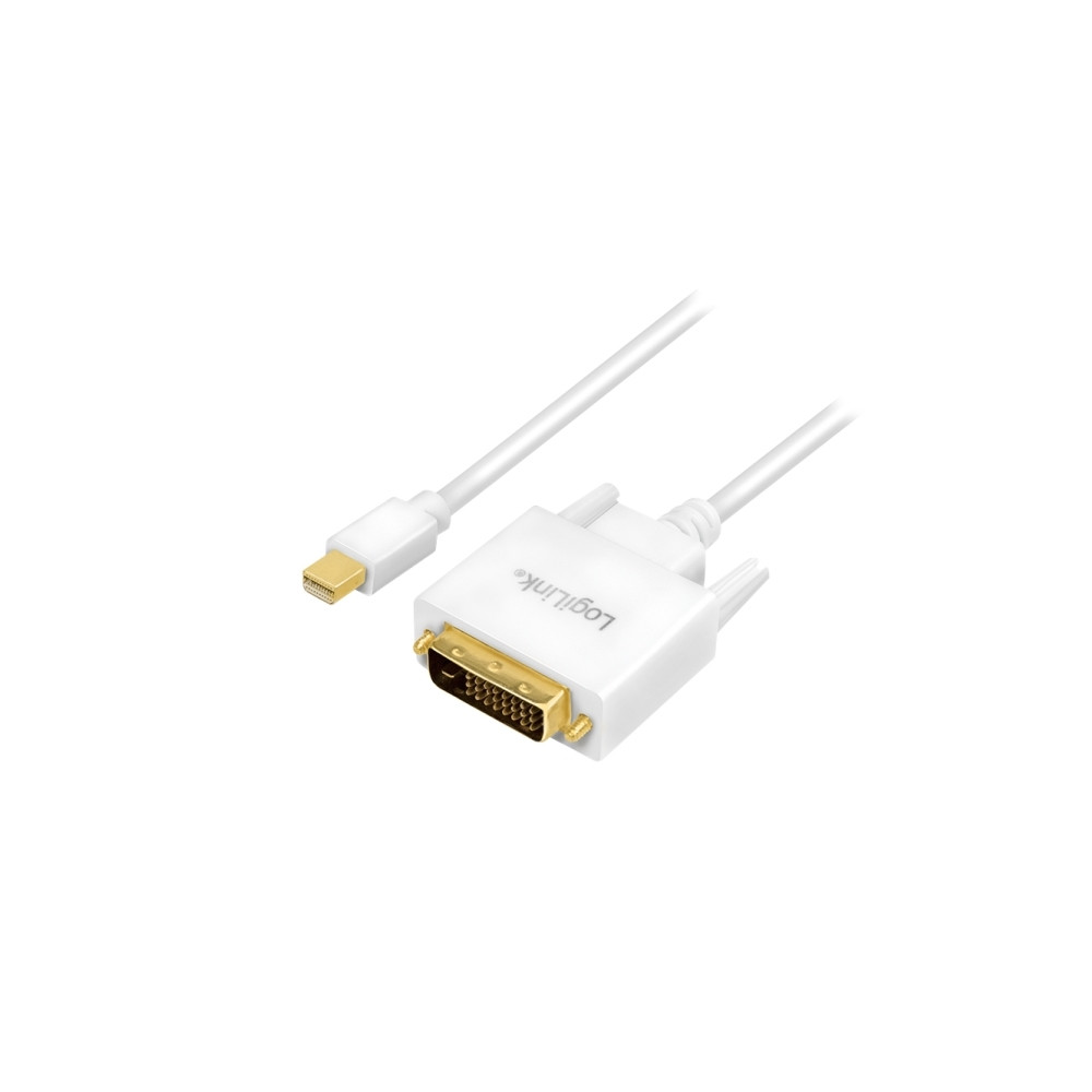 Produktbild för LogiLink - videoadapterkabel - Mini DisplayPort till DVI-D - 1.8 m