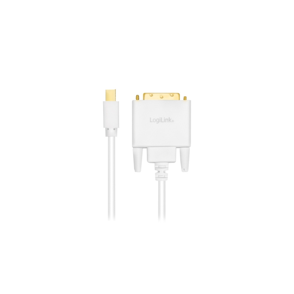 Produktbild för LogiLink - videoadapterkabel - Mini DisplayPort till DVI-D - 1.8 m