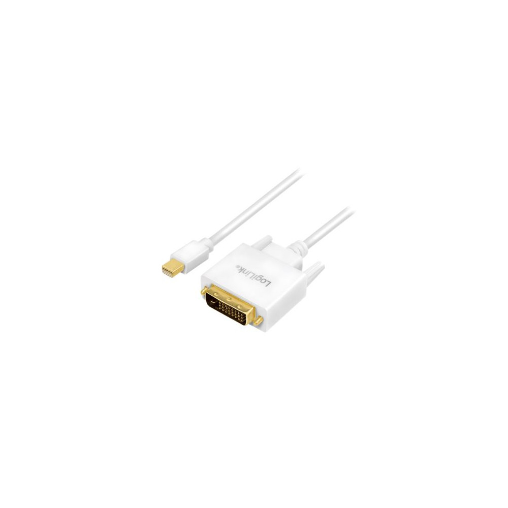 Produktbild för LogiLink - videoadapterkabel - Mini DisplayPort till DVI-D - 1.8 m