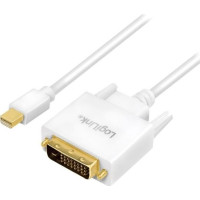 Produktbild för LogiLink - videoadapterkabel - Mini DisplayPort till DVI-D - 1.8 m