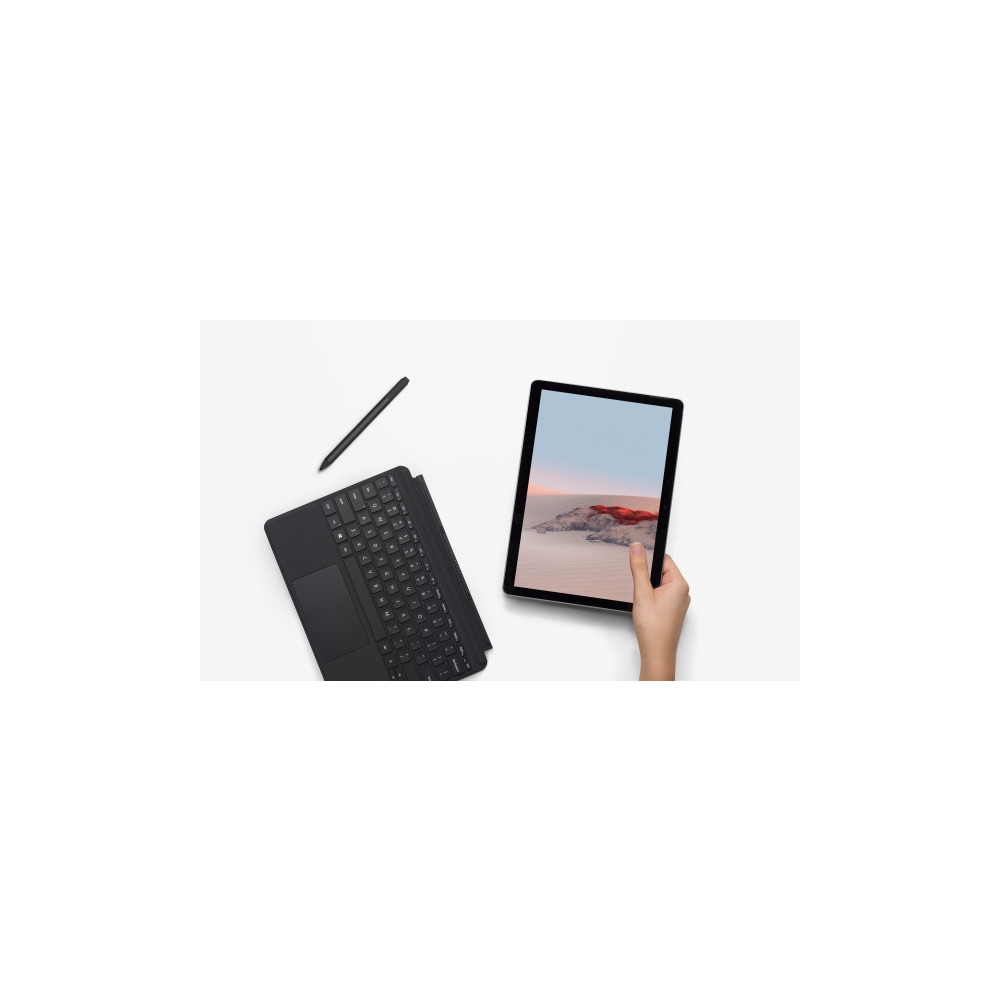 Produktbild för Microsoft Surface Go Type Cover - tangentbord - med pekdyna, accelerometer - engelska - svart Inmatningsenhet