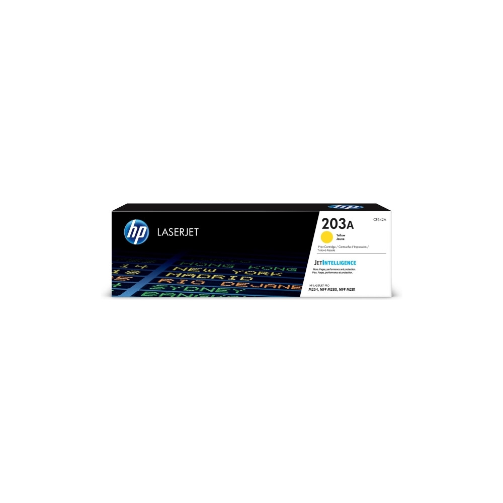 Produktbild för HP 203A - gul - original - LaserJet - tonerkassett (CF542A)