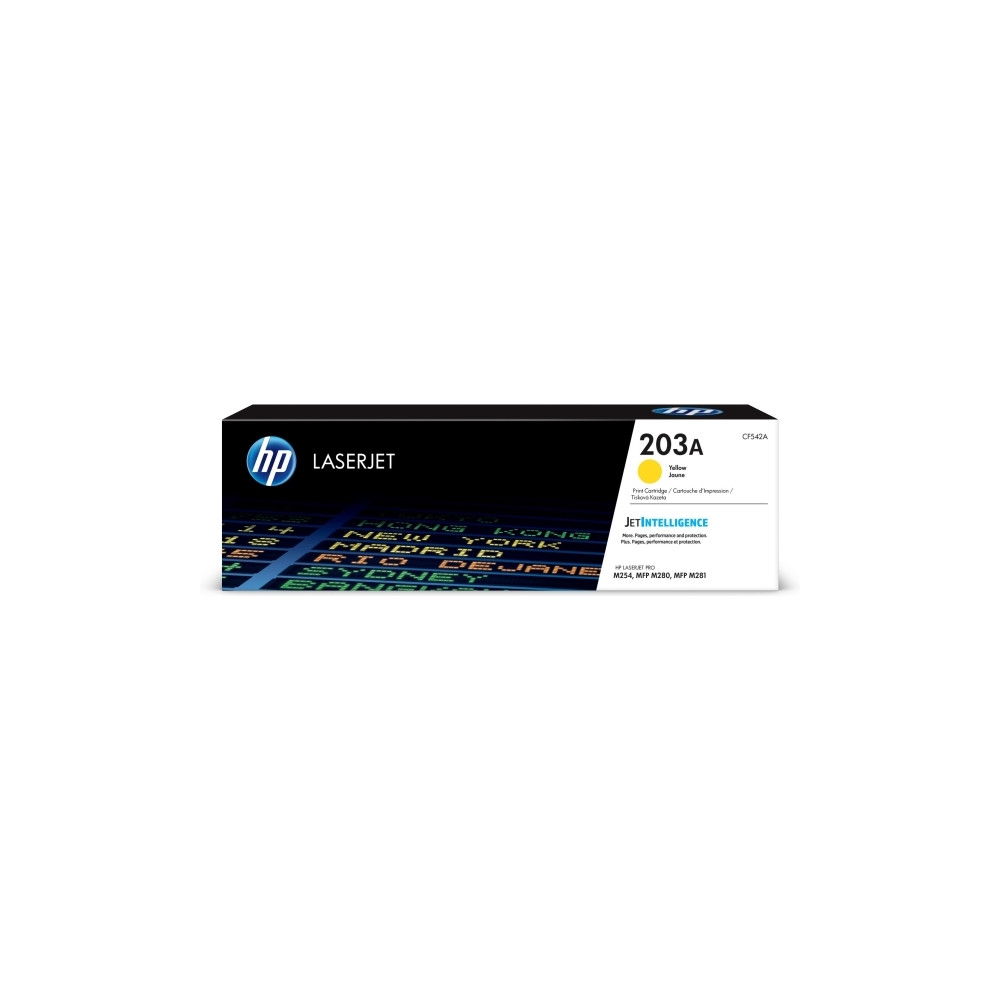 Produktbild för HP 203A - gul - original - LaserJet - tonerkassett (CF542A)