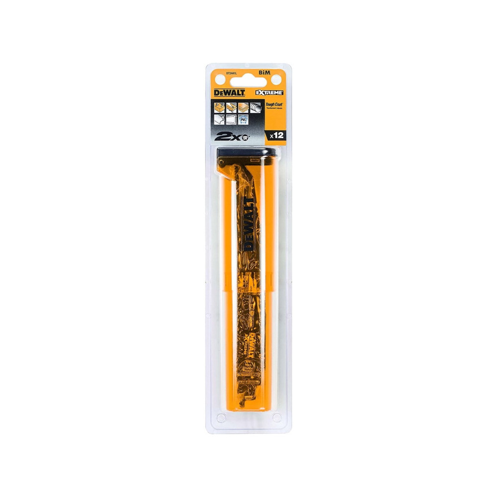 Produktbild för Extreme DeWALT DT2441L-QZ - sågbladssats - för metall, trä - 12 delar