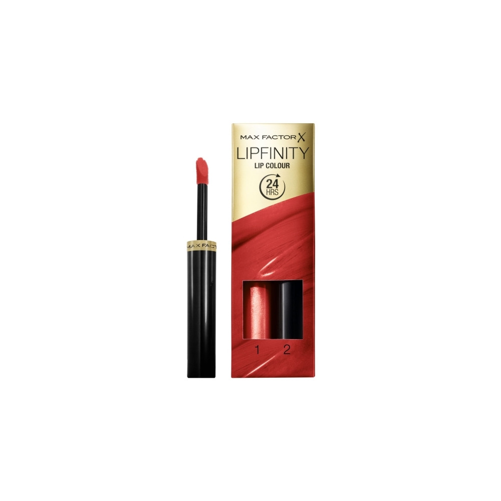 Produktbild för Max Factor Lipfinity Lip Colour, Röd, Hot, 1 färger, Färgand...