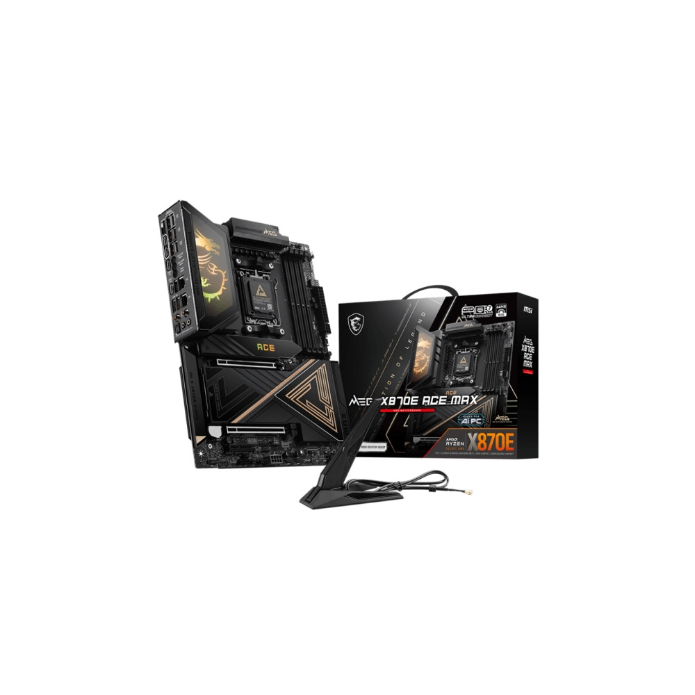 Produktbild för MSI MEG X870E ACE MAX - moderkort - ATX - Socket AM5 - AMD X870E