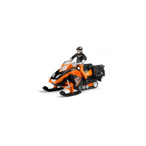 Bruder BRUDER Snowmobil w. Fahrer u. Ausst.| 63101, Snöskrapa model...