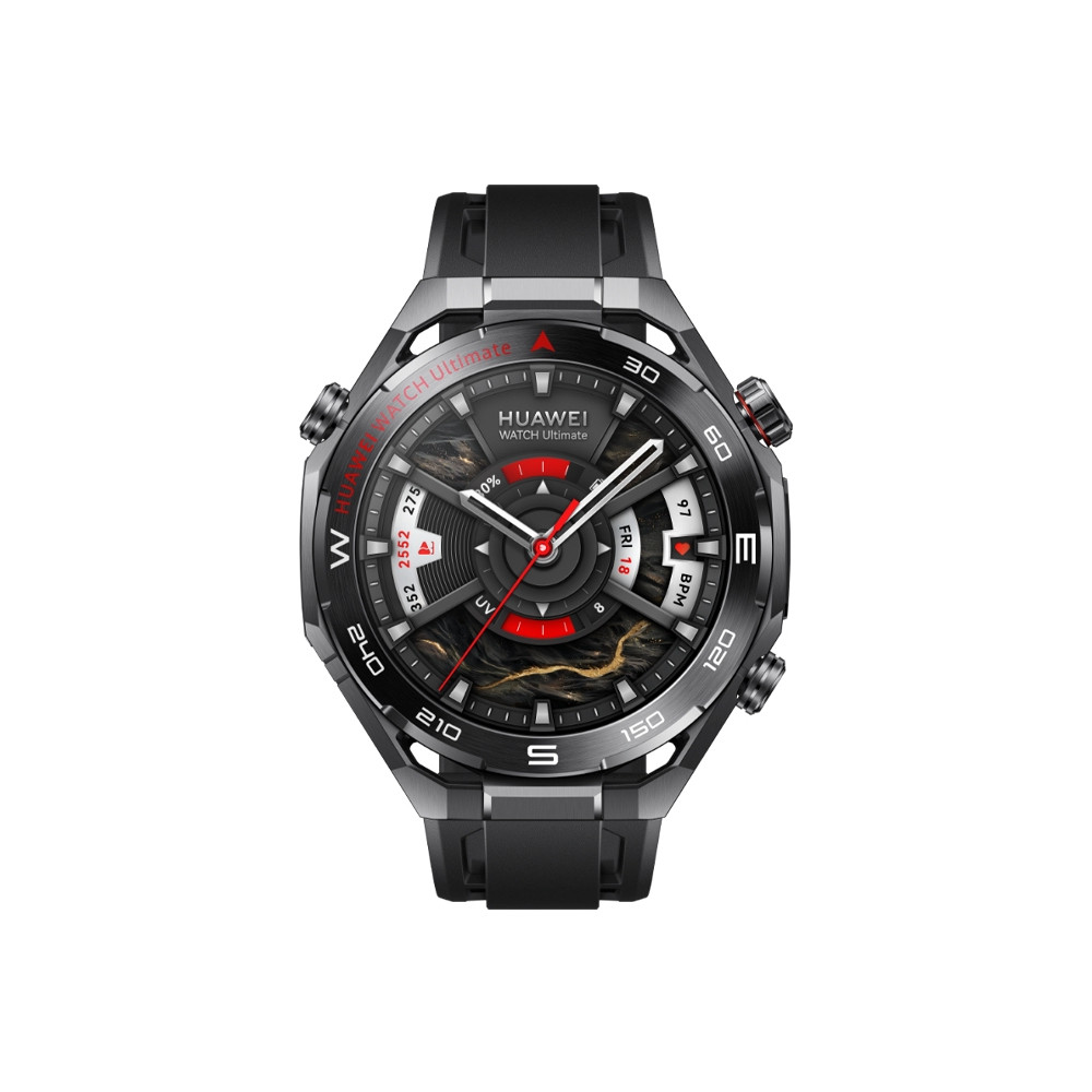 Produktbild för Huawei Watch Ultimate 2 - zirconium-based liquid metal - smart klocka med rem - svart - svart